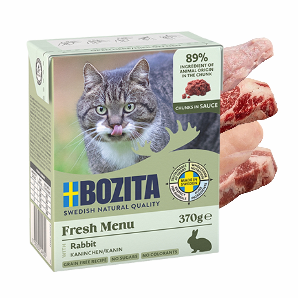 BOZITA dla kota kawałki w sosie z królikiem 370g